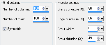 mosaic settings