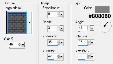 texture brick settings