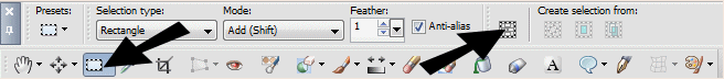 custom selection tool