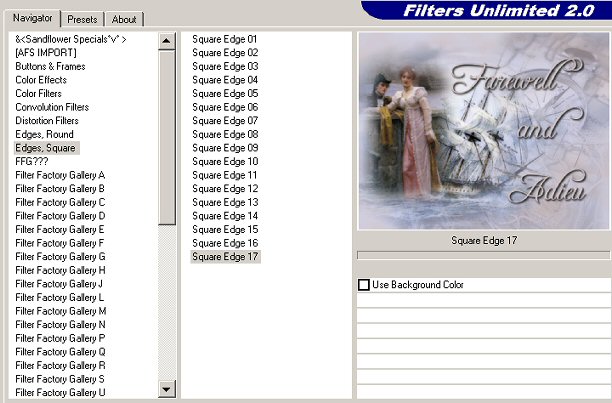 Filters Unlimited setting