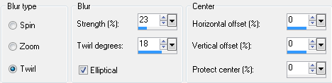 radial blur settings