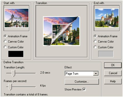 image transition setting