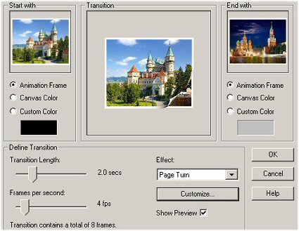 image transition setting