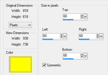 yellow border setting