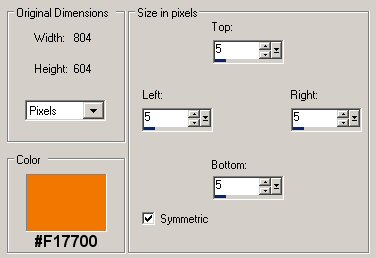Border setting