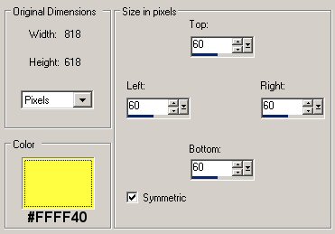 Border setting
